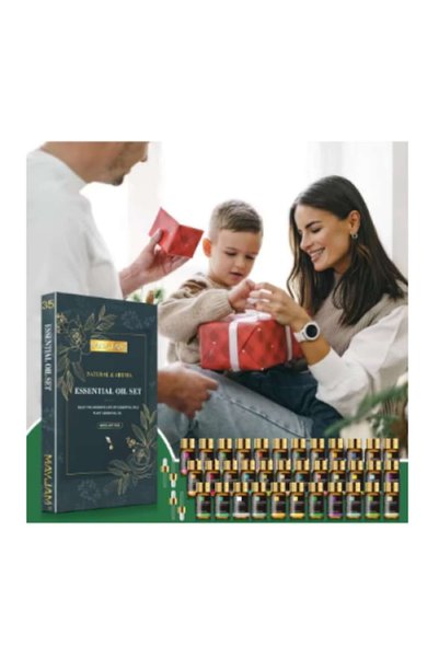 MAYJAM Set de 35 de uleiuri esențiale de aromaterapie, Mayjam, 100% pur, cu 4 pipetoare, diverse arome, 5 ml, pentru
