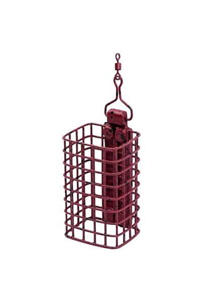 DELPHİN Fishing Feeder Basket, Magma Square, Size L, 80 g