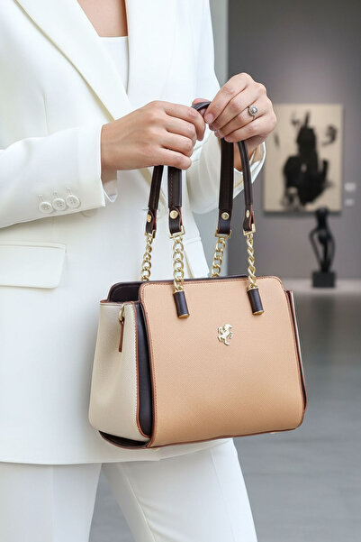 POLO CLUB Women's Polo 4 Compartment Chain Detailed Long Crossbody Strap & Handbag