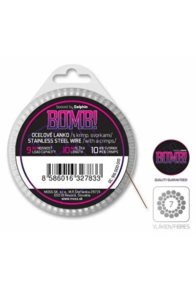 DELPHİN Cablu de oțel BOMB! cu 7 fire, 10 m, 14 kg, rezistență ridicată