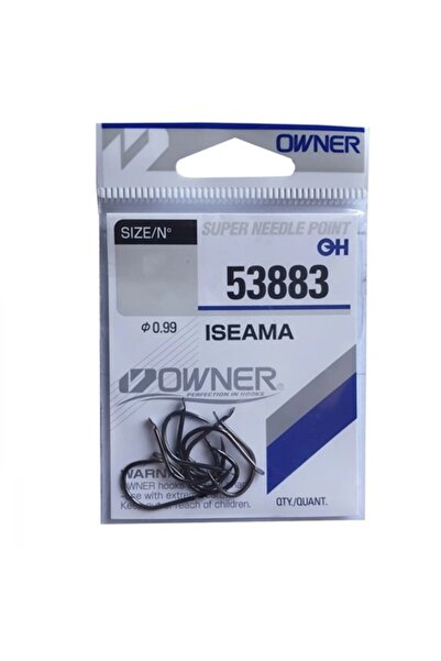 Mimteam Owner Iseama 53883 Hooks, Palette, No. 7, Black Chrome, for Carp, Catfish and Bream