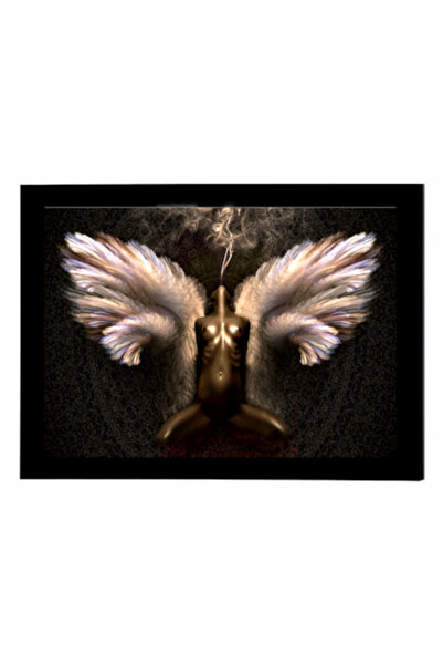 GRELYS PRINT Pictură pe pânză cu ramă, Înger, 30 x 20 cm,