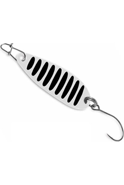 DELPHİN Strip Oscillating Spoon Zebra, 3.2 cm, 2 g, Hook No. 8