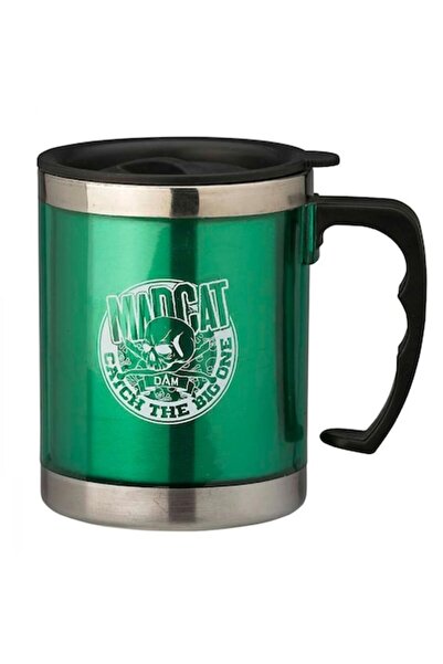 Mimteam Cană termos DAM Madcat - Cană termoizolantă din oțel inoxidabil cu capac