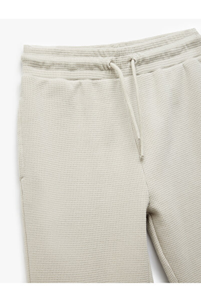 Koton Pamut, fűzős derekú, texturált Basic Jogger melegítőnadrág