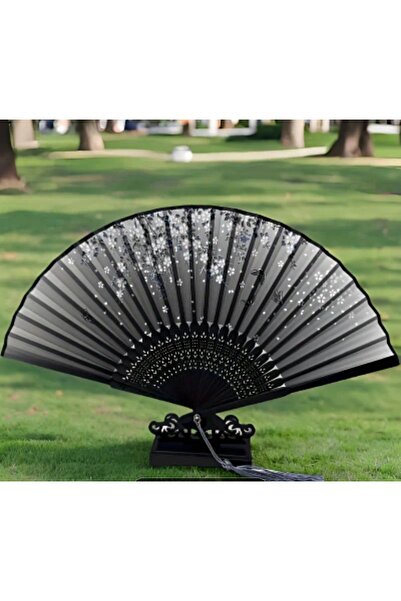 SS HOME CONCEPT Bambu El Yelpazesi Siyah