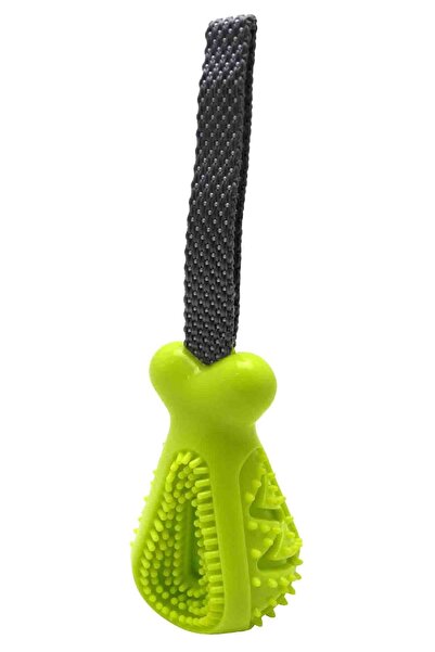 Gimdog Bone Shaped Grip Pulling Dog Toy Green