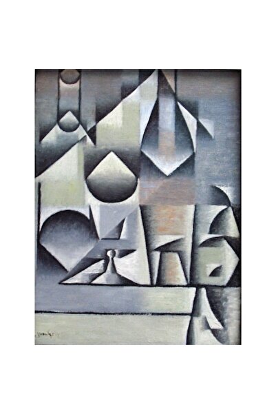 GRELYS PRINT Pictură pe pânză, Piese abstracte 55, 60 x 80 cm, Ramă din lemn,...