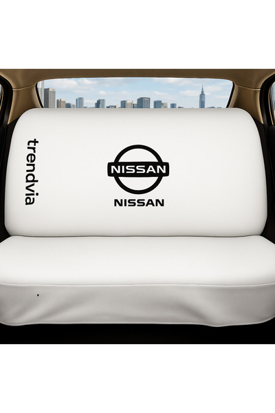 trivexa Nissan Compatible Combed Cotton Front and Rear Seat Cover Set - Auto Service Cover Set