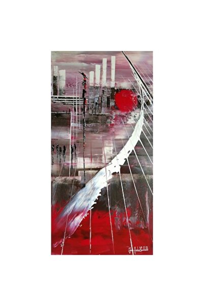 GRELYS PRINT Tablou Canvas, Oras Abstract, 40 x 80 cm, Multicolor