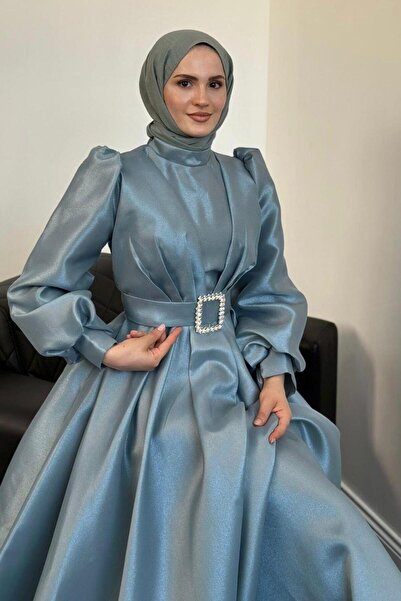 Şulemoda Giyim Βραδινό φόρεμα Princess Τυρκουάζ