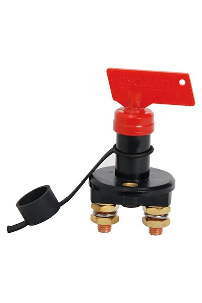 TNG Outdoor Întrerupător principal de mare putere 100A Osculati, technopolymer negru, capac etanș, contacte din cupru, montare cu flanșă