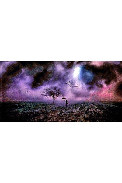 GRELYS PRINT Pictură pe pânză, Compoziție 1198, 80 x 40 cm, Ramă din lemn, Mu...