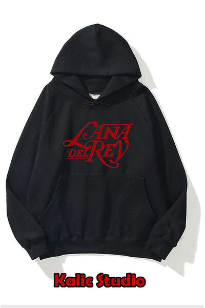 Kalic Studio Lana Del Rey Unisex Oversized Sweatshirt Black