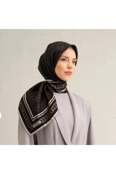 Armine Patterned Pure Silk Sura Scarf 9301- 84