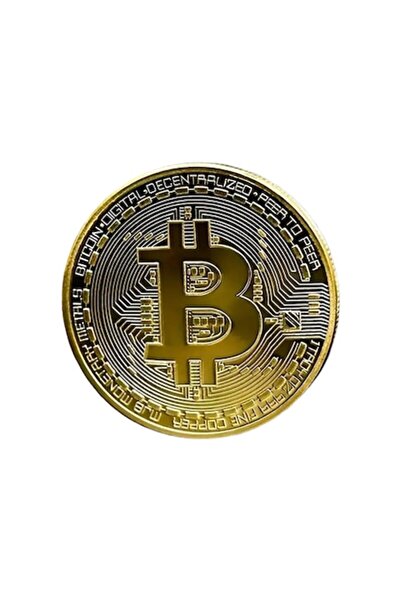 VeliumCraft Textură decorativă aurie Bitcoin, VeliumCraft, set de 3 bucăți, d...