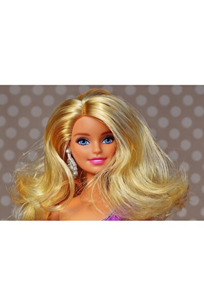 GRELYS PRINT Tablou Canvas, Papusa blonda, 80 x 50 cm, Rama lemn, Multicolor