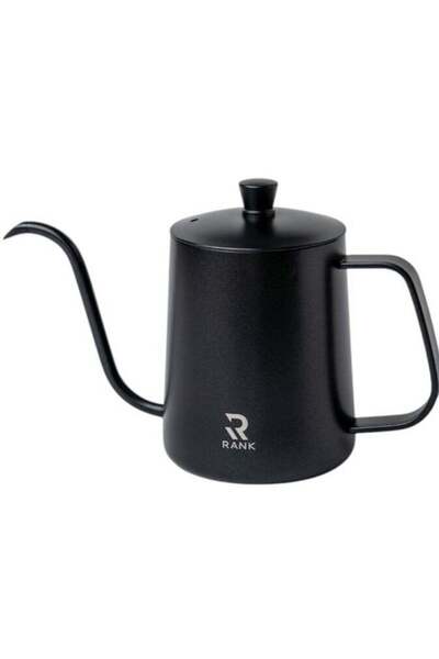 rank إبريق شاي بتصميم منحني للتقطير اليدوي - أسود 600 مل