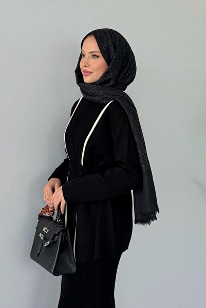 Şulemoda Giyim طقم جاكيت إتنا جيليلي باللون الأسود