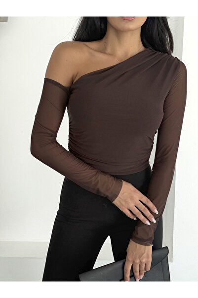NOA LİNE Women's One Shoulder Open Blouse
