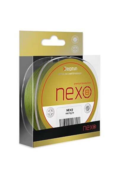 DELPHİN Fir de pescuit împletit NEXO 8, 130 m, verde, 0,08 mm