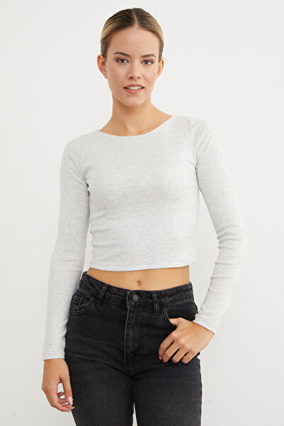 Fulla Moda Basic Boat Neck Modal Blouse