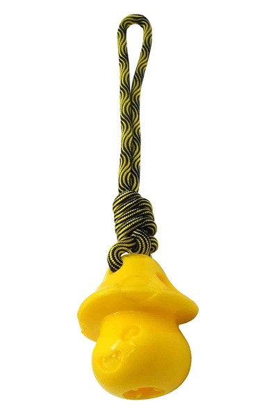 Gimdog Mushroom Shaped Dog Treat Toy Yellow