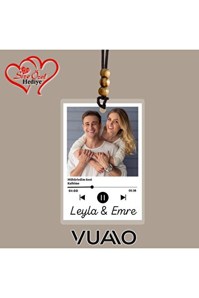 VUAO Kişiye Özel Fotoğraflı ve İsimli Araba Hediyesi Araba Süsü Dikiz Aynası ...