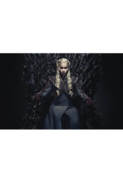 GRELYS PRINT Tablou pânză, Urzeala Tronurilor, Daenerys, personaj, dragon, fa...