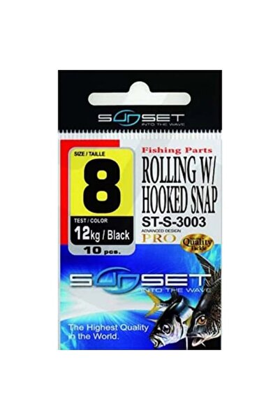 OEM Sunset ST-S Rolling Hooked Snap Swivels, 10 Pieces