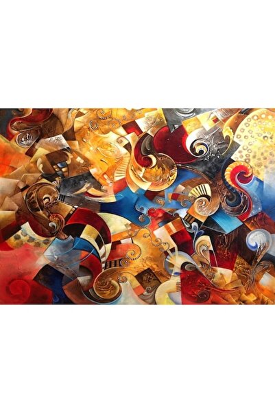 GRELYS PRINT Tablou Canvas, Spirala, 70 x 50 cm, Rama lemn, Multicolor