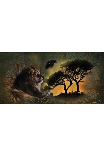 GRELYS PRINT Tablou Canvas, Regele, 80 x 40 cm, Rama lemn, Multicolor