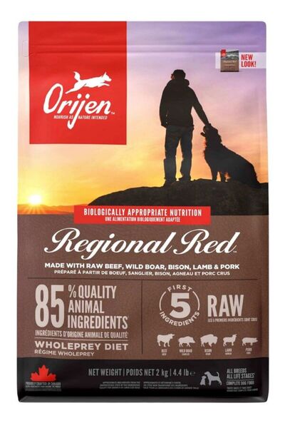 Orijen Regional Red Tahılsız Kırmızı Etli Yetişkin Köpek Maması 2kg Luxury