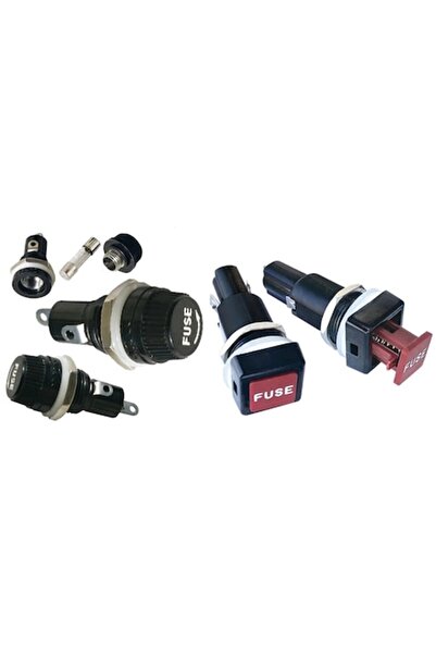 GFN Round fuse holder, 10 A, for 32 mm and 6.3 mm fuses, self-extinguishing thermoplastic