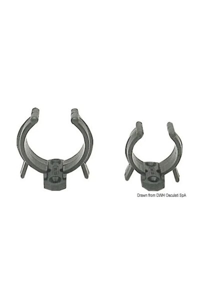 TNG Outdoor Inel din nailon, alb, diametru 34/45 mm, montare cu 2 șuruburi