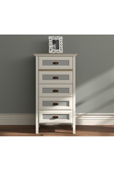 Sakura Ahşap Hunerika Alenya Premium 5 çekmeceli şifonyer- Minifiks - aytaşı/legnano