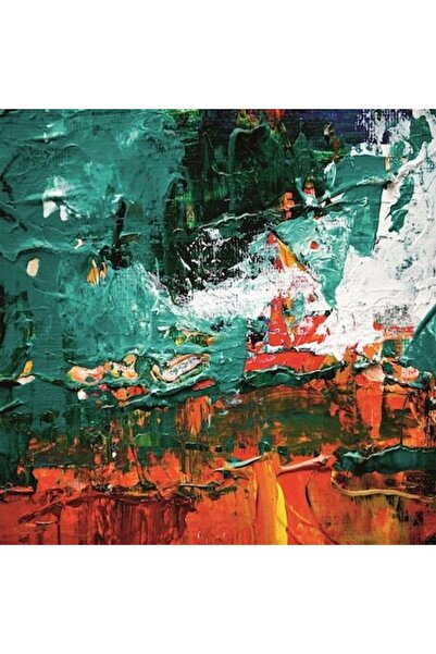 GRELYS PRINT Pictură pe pânză, Abstract 60, 70 x 70 cm, Ramă din lemn, Multic...