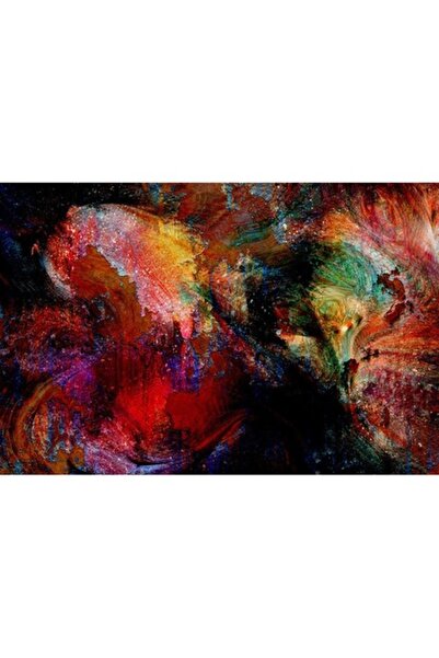 GRELYS PRINT Tablou Canvas, Culori Abstract, 90 x 60 cm, Rama lemn, Multicolor