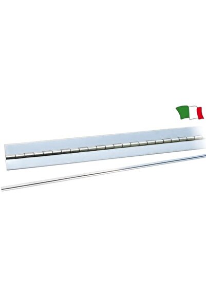 GFN Stainless Steel Hinge Without Holes, Width 40 mm, Thickness 0.8 mm, 2 Meter Bars