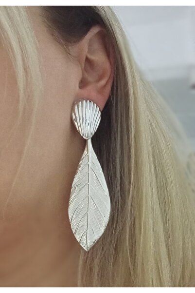 mos&more Silver Long Very Light Women's Earrings