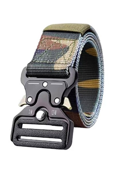 Yacht TNG Tactical Survival Belt for Men, 131 cm, Steel Buckle, Camo