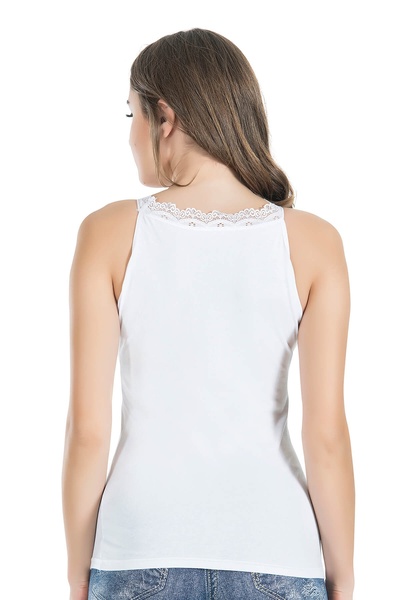The LOG INVEST Zero Sleeve Lace Women's Undershirt 229