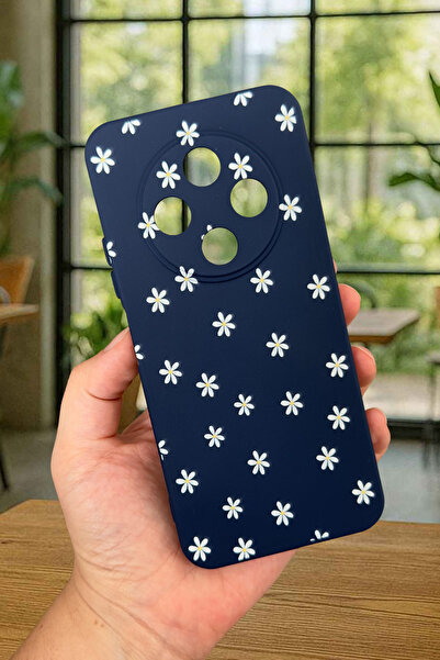 Vip Case TECNO SPARK 30C Uyumlu Mini Papatya Desenli Silikon Darbe Emici Klasik Korumalı Rubber Kılıf