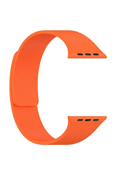 Alstrap Apple Watch 11-10 46mm 9 8 7 45mm Se 6 5 4 44 Ultra 49mm Compatible Magnetic Silicone Leather Textured Band