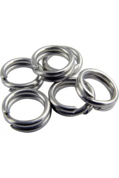 Mimteam Sakura Split Ring No. 8, Stainless Steel, Durable, for Lure Hooks, 10 Pieces