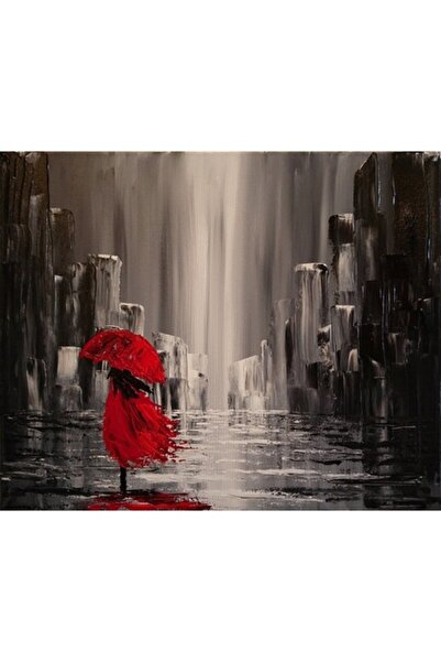 GRELYS PRINT Tablou Canvas, O pata de culoare, 80 x 60 cm, Rama lemn, Multicolor