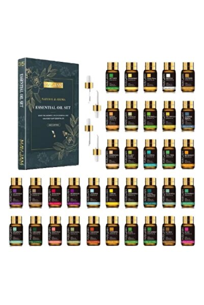 MAYJAM Set de 35 de uleiuri esențiale de aromaterapie, Mayjam, 100% pur, cu 4...