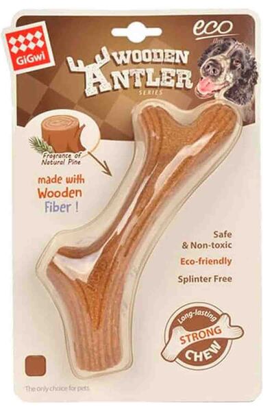 Gigwi Doğal Ağaç Diş Kaşıma Köpek Oyuncağı L