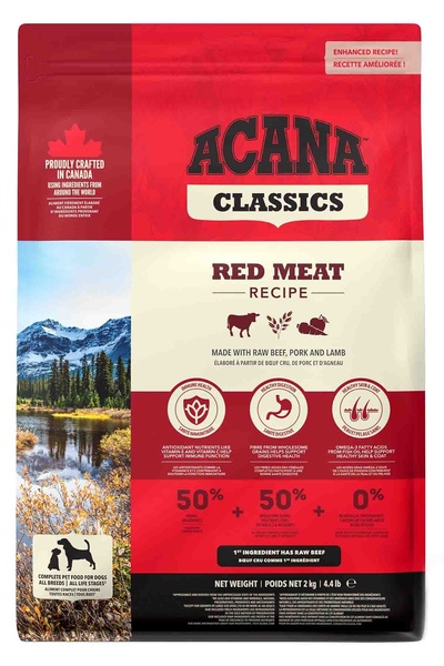 Orijen Acana Classic Red Düşük Tahıllı Köpek Maması 2kg