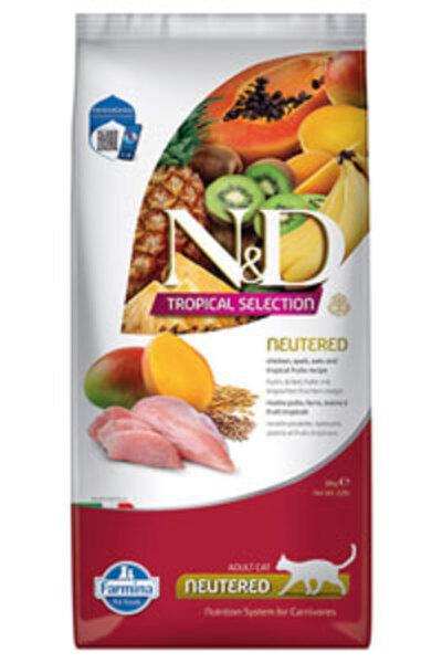 N&D ND Tropical Selection Tavuklu Kısırlaştırılmış Kedi Maması 10kg